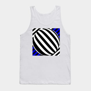 A striped globe Tank Top